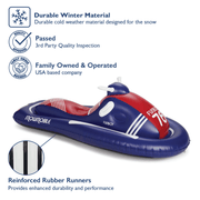 Durable winter material. Passed 3rd party inspection. Family owned and oeprated. Reinforced Rubber Runners.